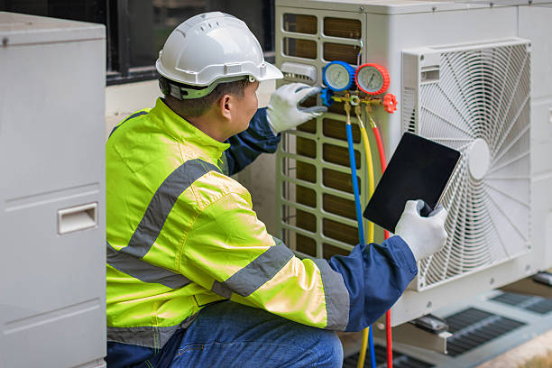 Professional Hvac Installation technician working in Hadley, NY